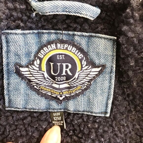 Urban republic sherpa lined jean jacket VGUC 12m - Picture 4 of 5